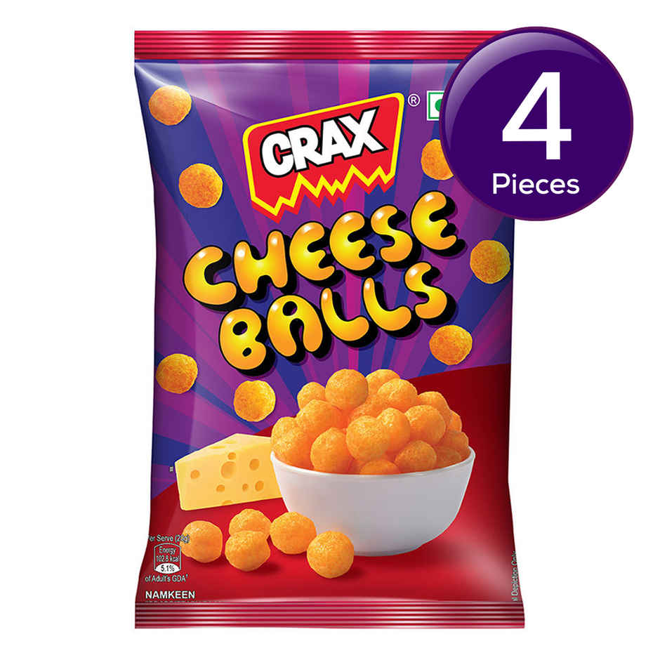 Crax Cheese Balls Puff Snacks Combo