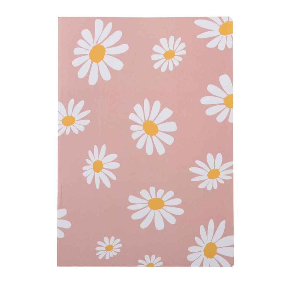Papboo A5 Unruled Set Of 4 Notebooks,80 Gsm Paper | 240 Pages, 21 x 14.8 x 3 cm, Floral