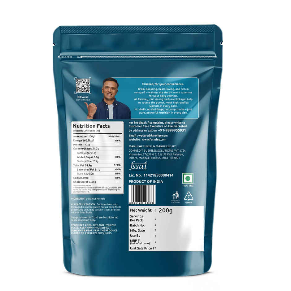 Farmley Premium Broken Chile Walnut Kernels (Akhrot)