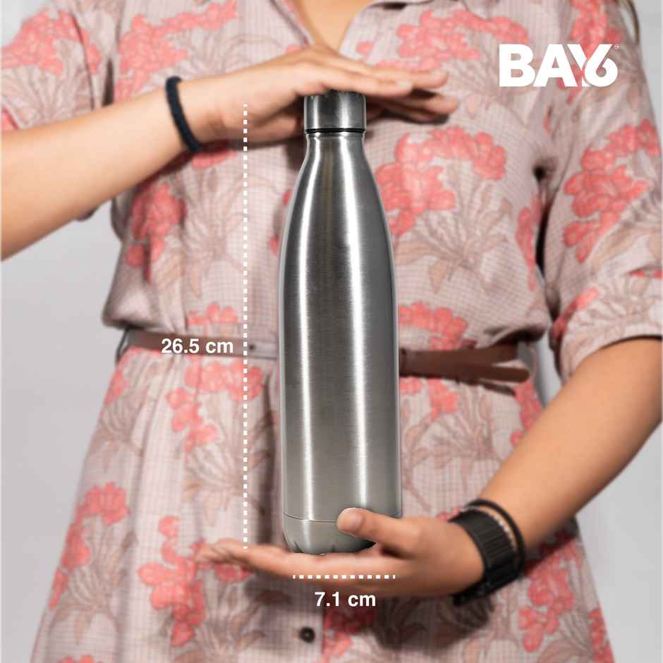BAY6 Stainless Steel Hot & Cold Vacuum Flask 500ml - Matte Finish