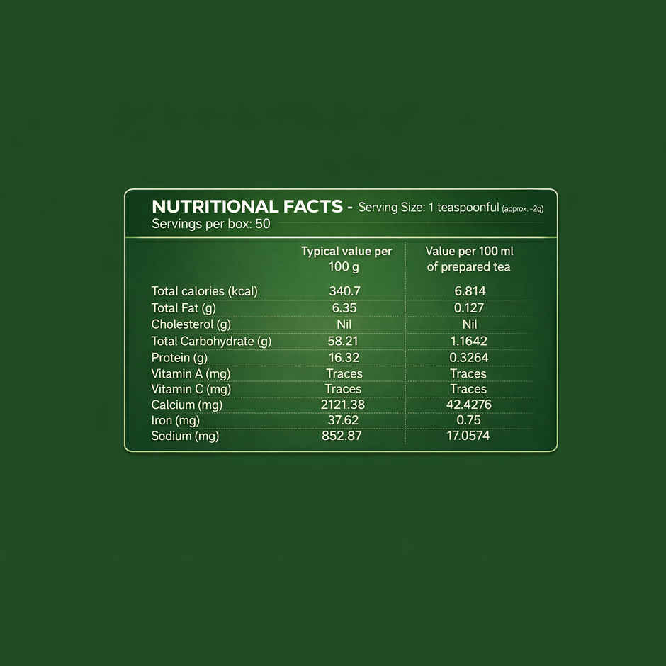 NutroVally Tulsi Green Tea Loose Leaves