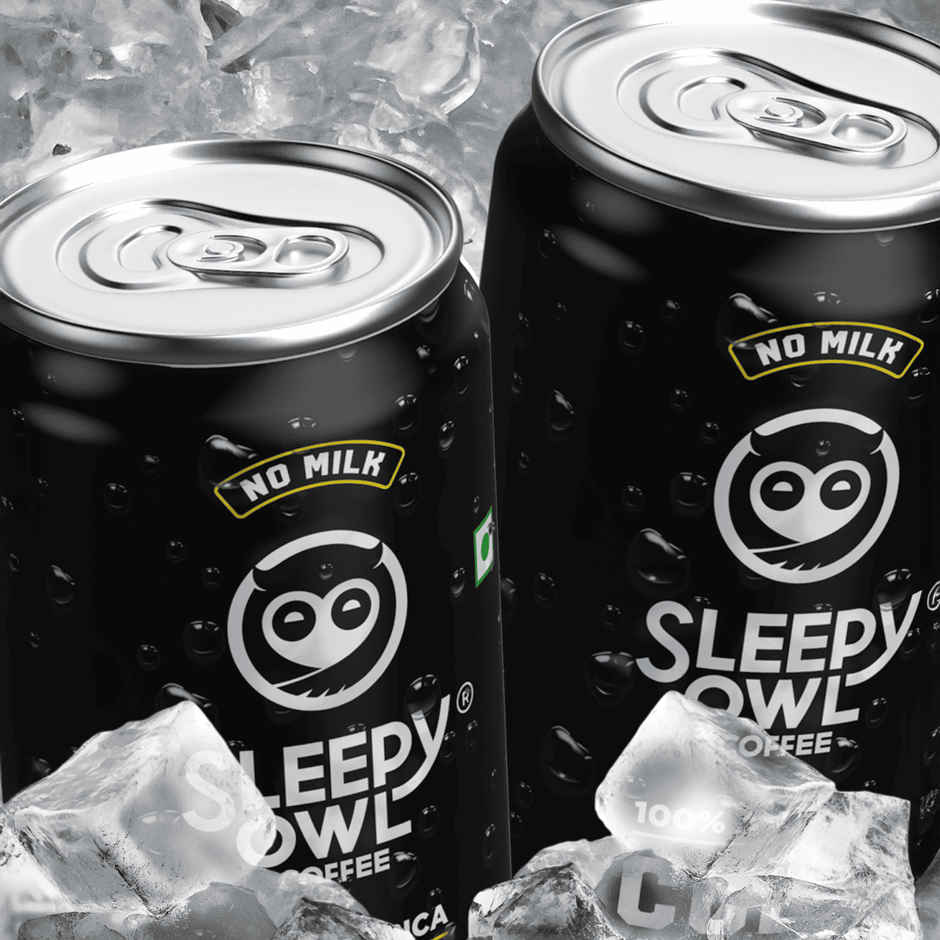 Sleepy Owl Cold Brew Black Coffee Can | Ready to Drink Coffee Beverage