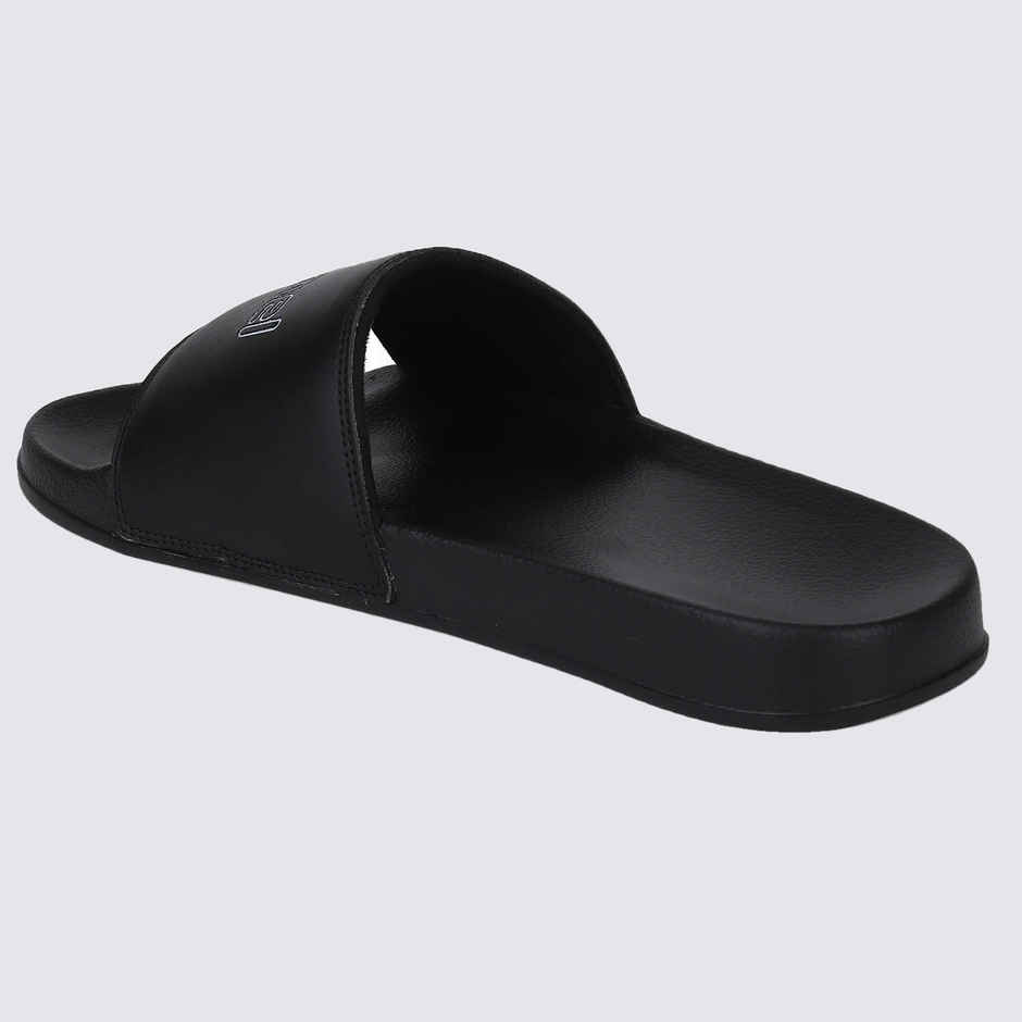 hummel Classic lightweight slides for Men with Cushioned Sole and Arch Support | Black | 7