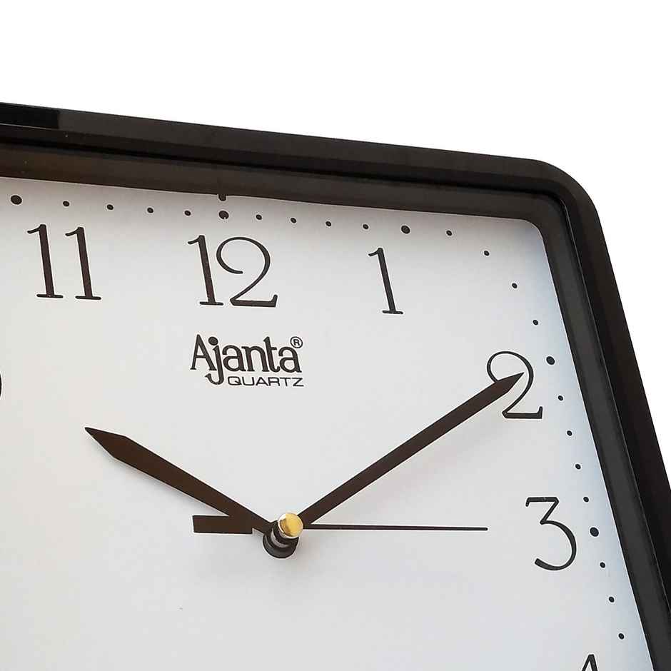 Ajanta Plastic Abstract Black Analog Wall Clock (21.6 cm x 21.6 cm x 3.2 cm)