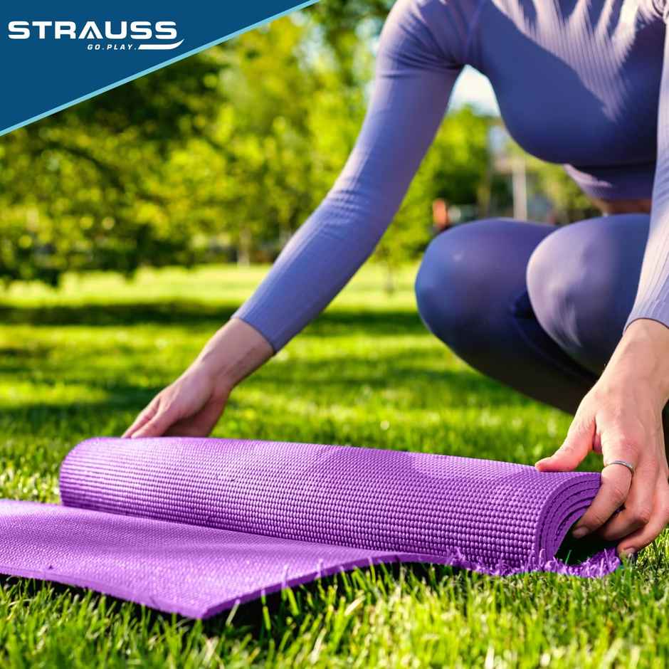 Strauss Yoga Mat, 8 mm (Purple)