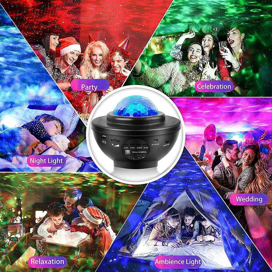 Desidiya Northern Galaxy Light Aurora Projector,33 Light Effects,Bedroom Lamp,Bluetooth Speaker