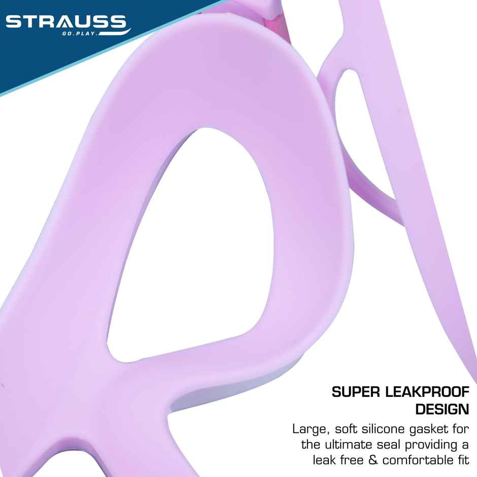 Strauss Dual Frame Swimming Goggles | Purple & White