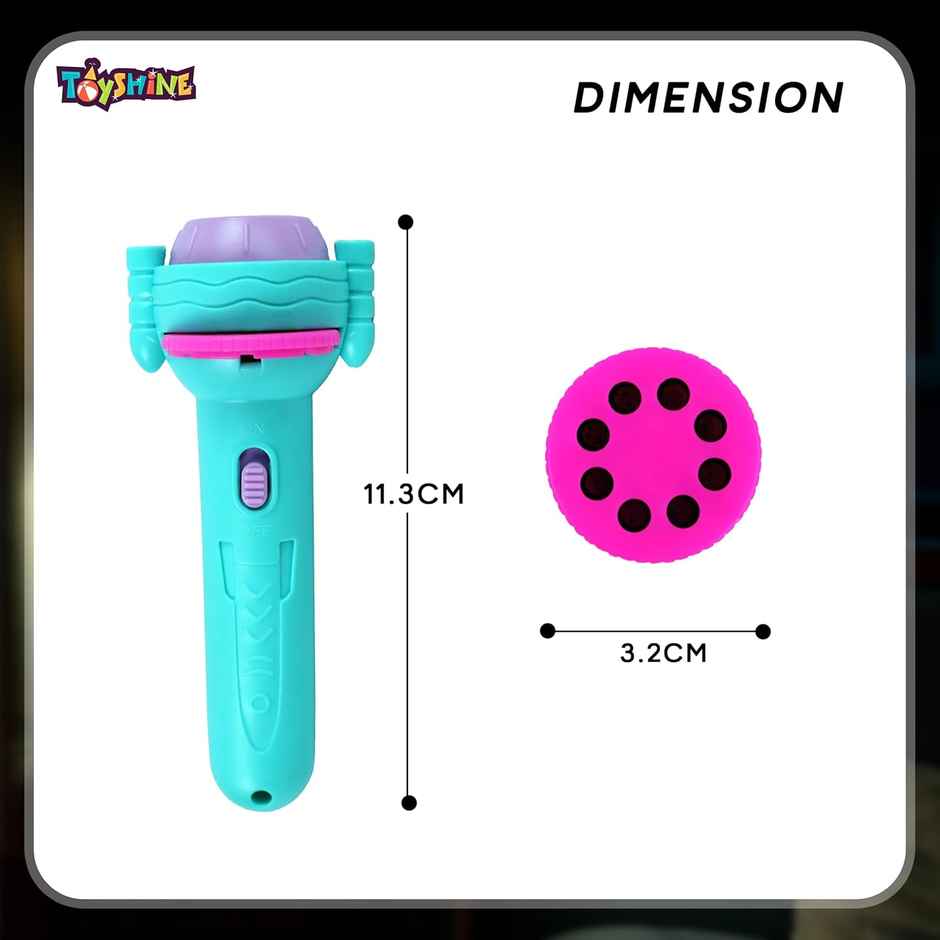 Toyshine Projection Flashlight Educational Toy 3+ Years24 Patterns Bedtime Toy for Kids