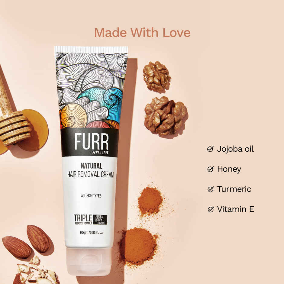 FURR By Pee Safe Hair Removal Cream | Instant & Effective for All Skin Types