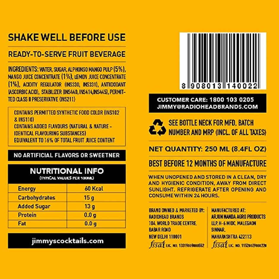 Jimmy's Cocktails Mango Chilli Mojito