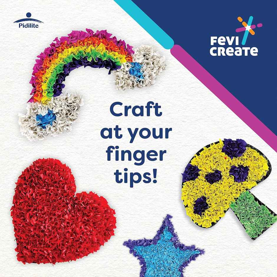 Fevicreate Tissue Art Kit 5 Exciting Templates Art & Craft Diy Kit