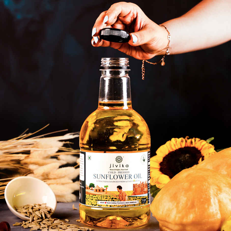 Jivika Sunflower Cold Pressed Oil | Healthy Cooking Oil