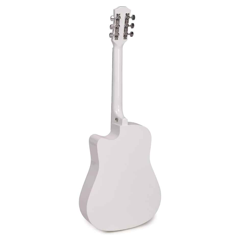Revel Rvl-38C-Lgp-Wh 38 Inch Acoustic Guitar Linden Wood Ebony Right Hand Orientation | White
