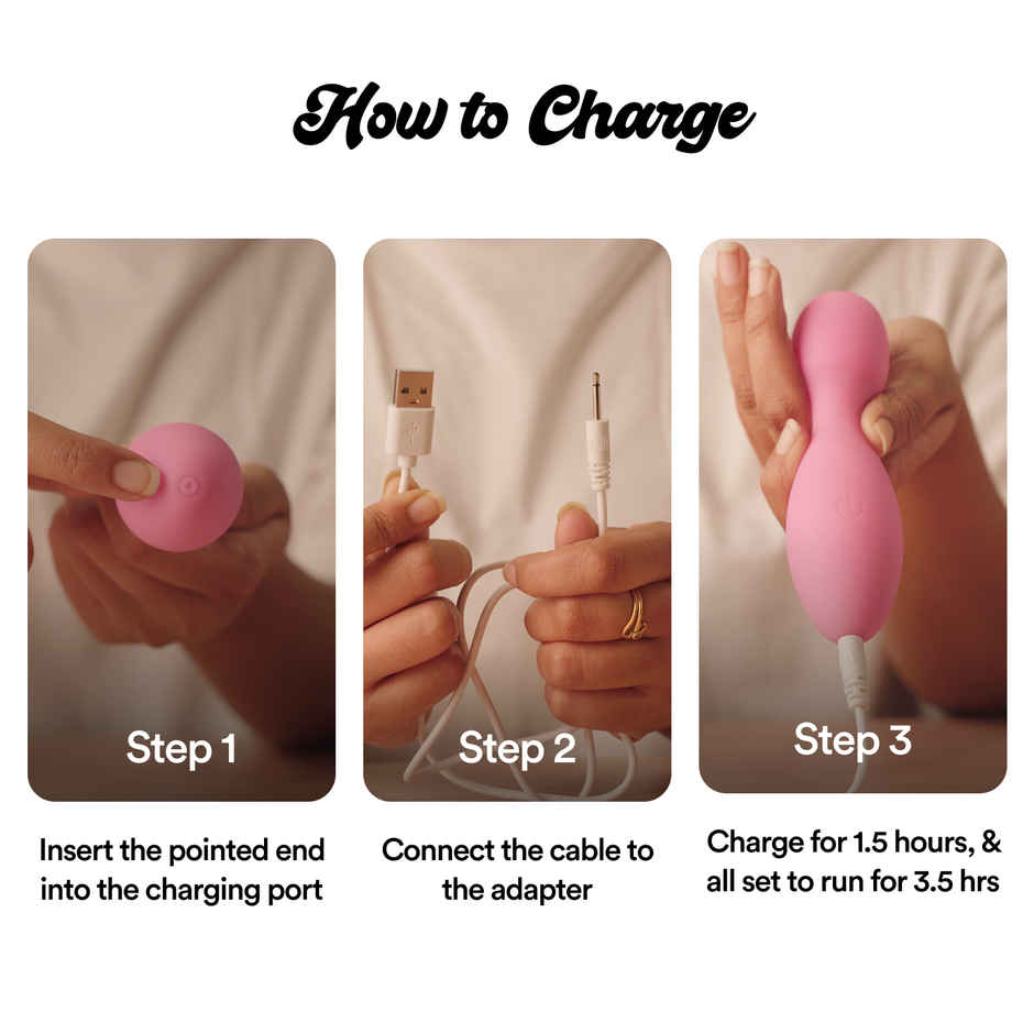 Bold Care Tempt Mini Wand Massager | 8 Patterns | 1 Year Warranty | Waterproof