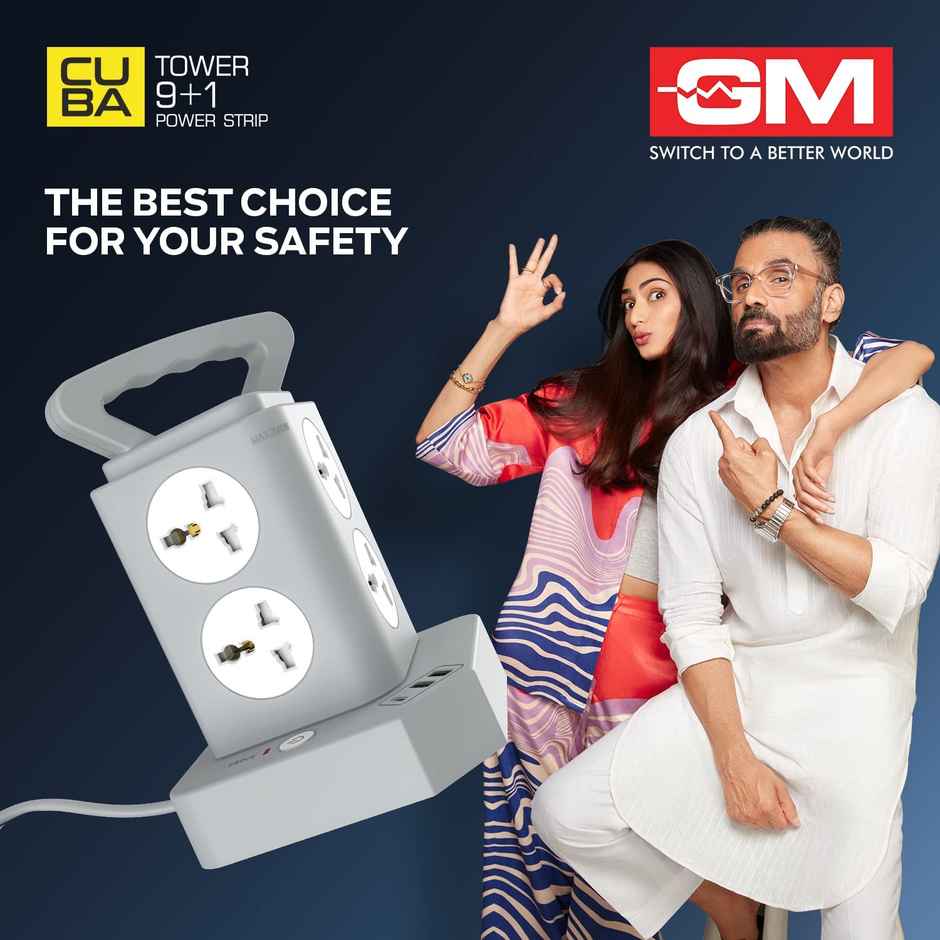 Gm 9+1 G-Hoop Tower Spike Guard With A & C Type Usb-Master Switch,Indicator, Safety Shutter