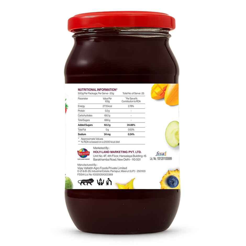 Golden Crown Mixed Fruit Jam In Jar