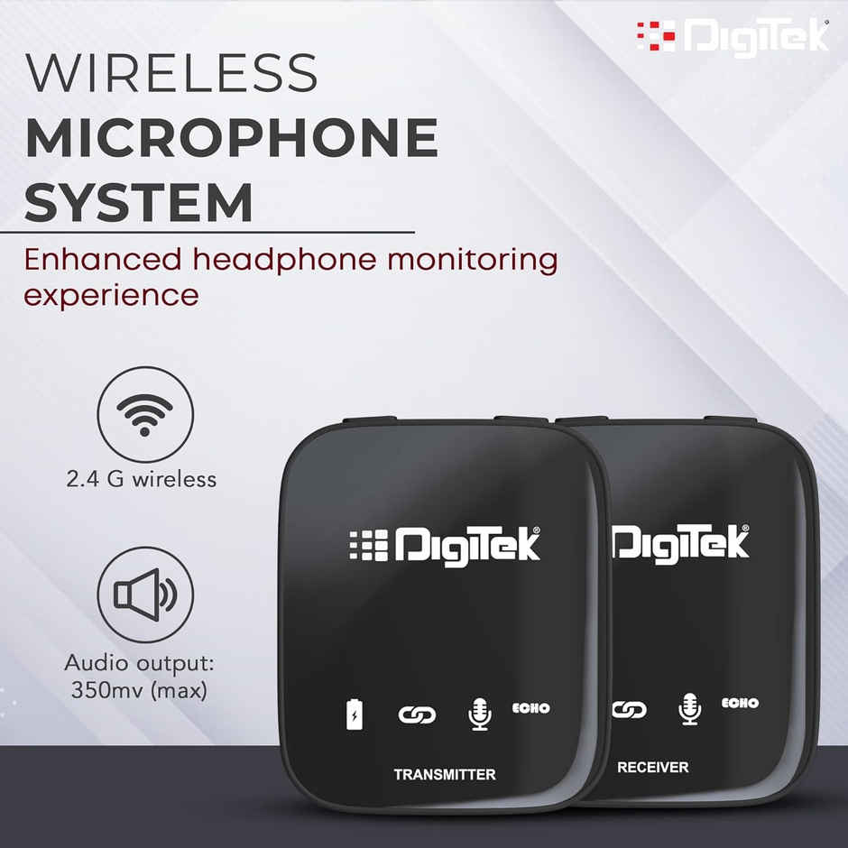 Digitek Dwm 101 Wireless Microphone System With Anc Noise Reduction