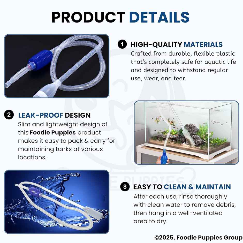 Foodie Puppies Siphon Pump for Aquarium