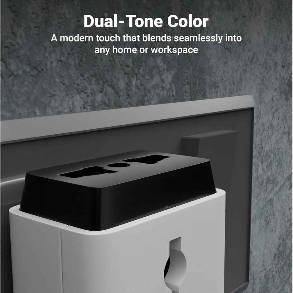 Zebronics Power Plug 31 Power Extension Socket,1440 Watts, 6 Amps, 3x High Quality Universal Socket