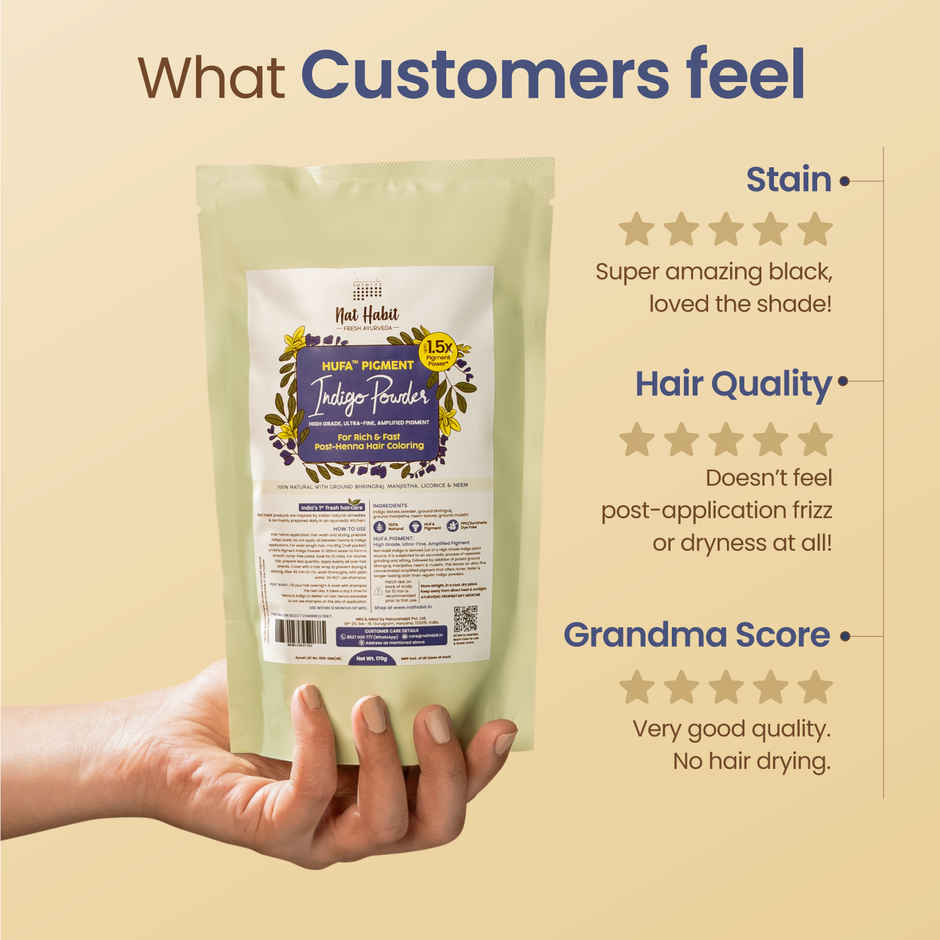 Nat Habit Natural Indigo Powder - Black