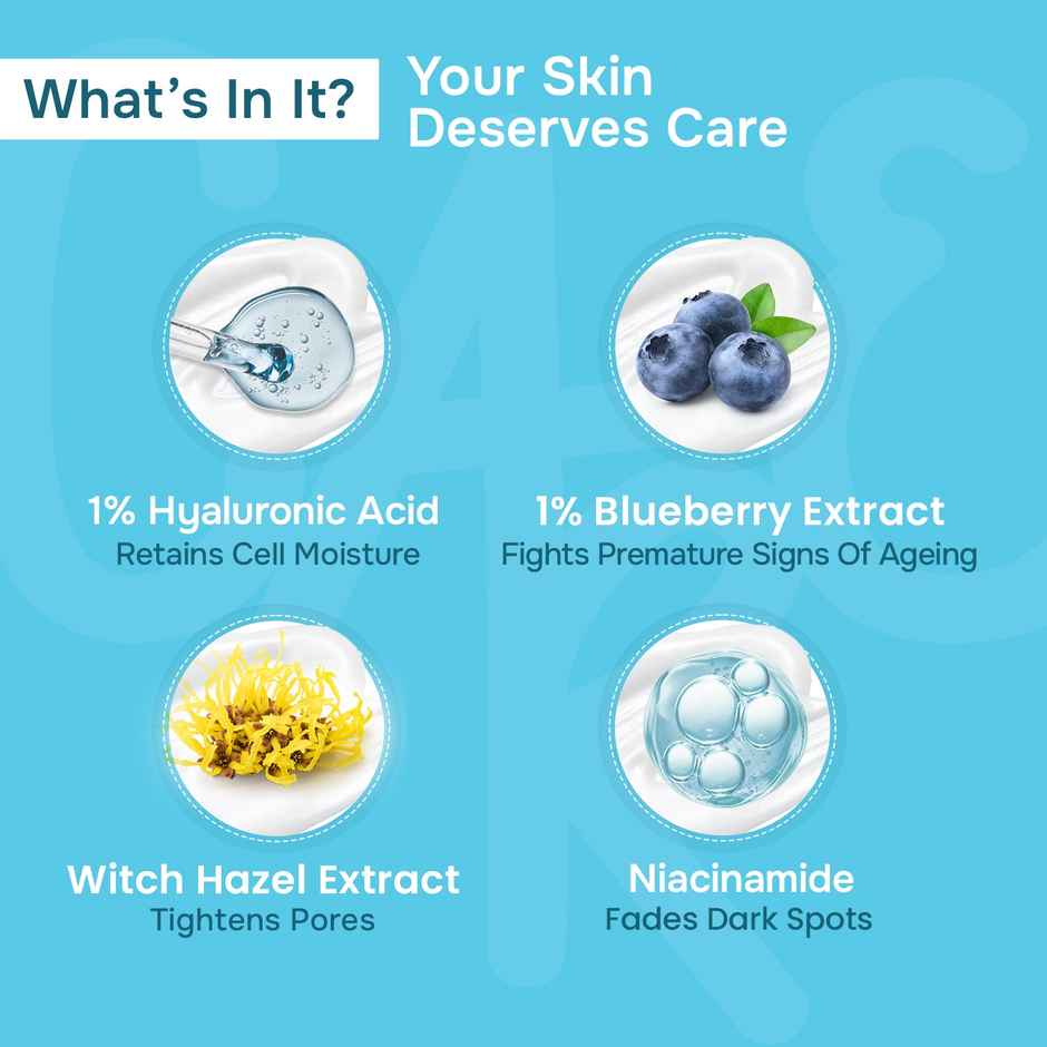 Swiss Beauty Dew Lock Daily Moisturiser | 1% Hyaluronic Acid & Blueberry Extract