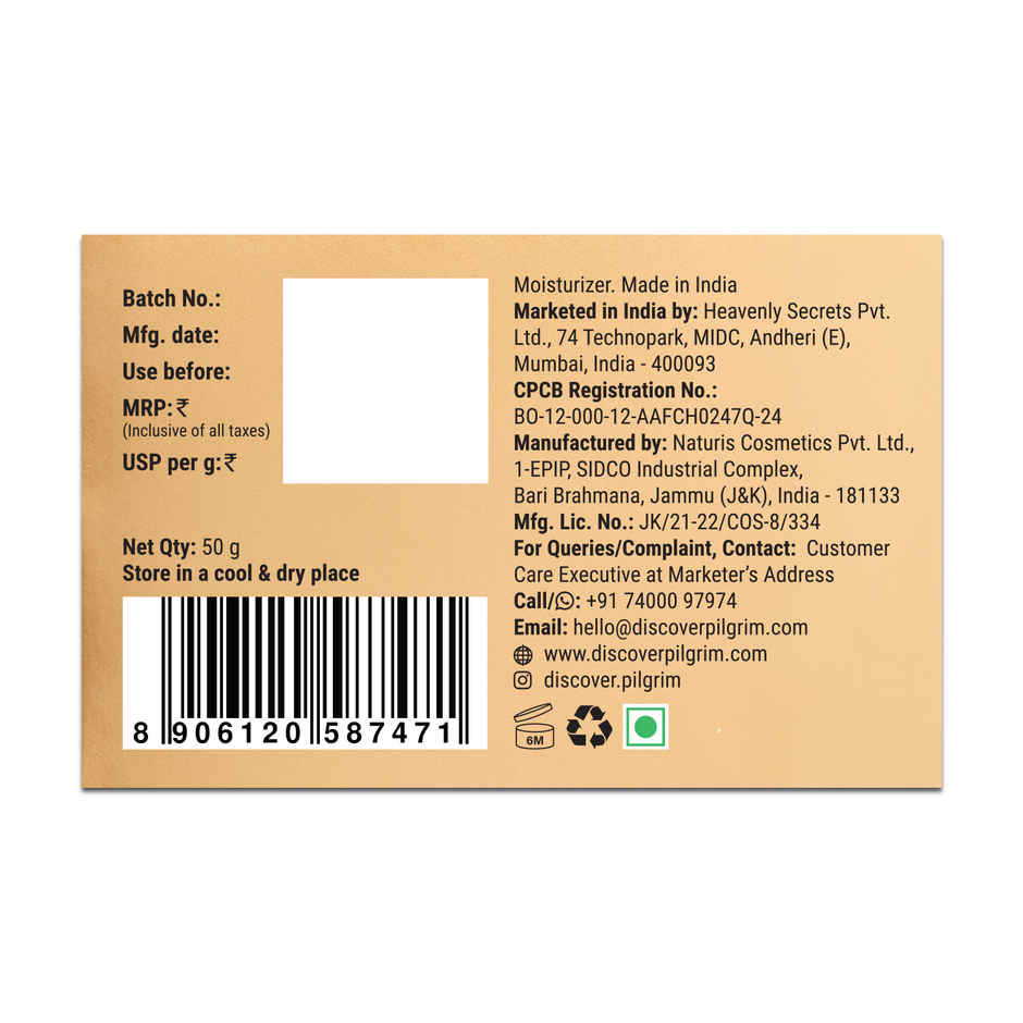 Pilgrim 24K Gold face mask for Glowing skin, Boosts Collagen and Restores Skin Radiance, For Men & Women