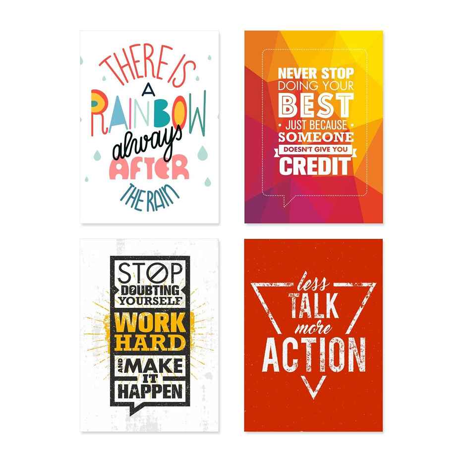 Paper Plane Design Wall Posters For Office Decor | Set of 10 | Size | 12 Inch x 18 Inch | D11