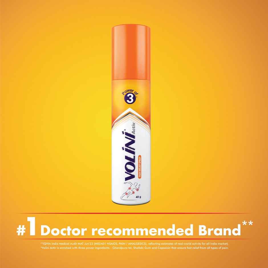 Volini Activ Pain Relief Spray Combo