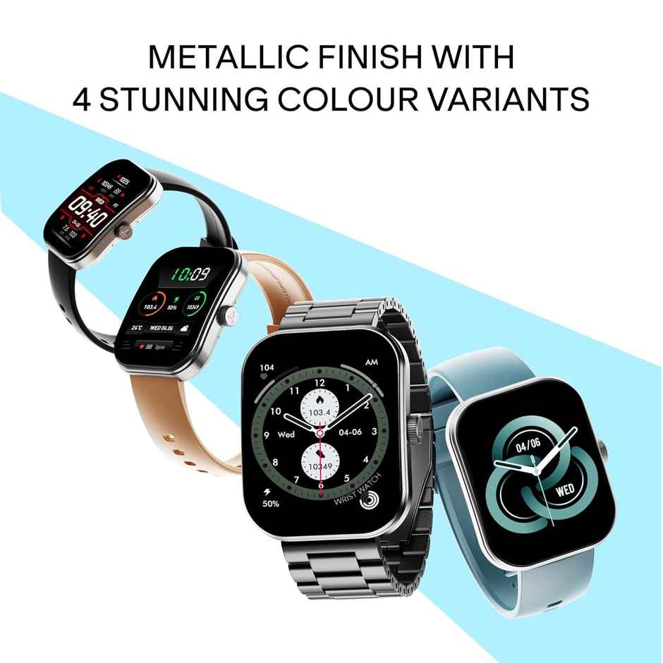 boAt Wave Sigma 3 Curv Smartwatch 2.01 Inch Immersive Curved Display BT Calling IP68 Black Active
