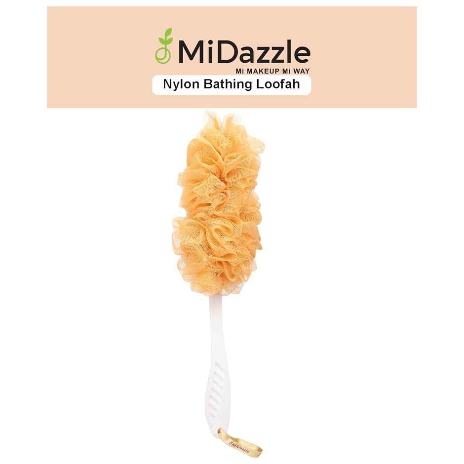 Midazzle Handle Loofah Bath Brush Sponge High Lather Cleansing | Assorted | MINL6004