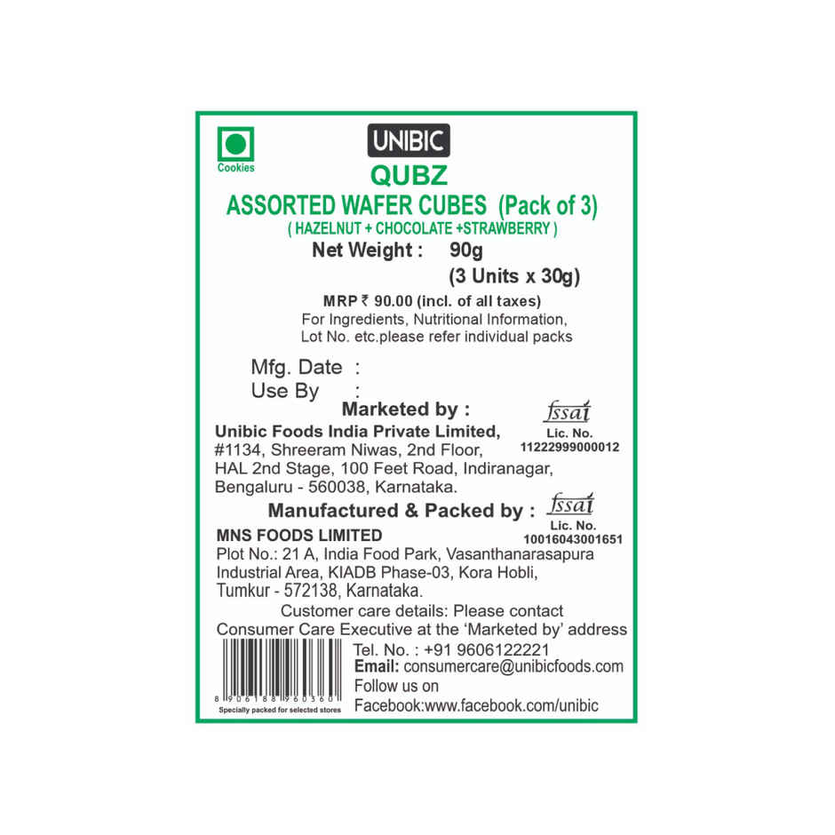 UNIBIC Assorted Qubz Wafer Cubes