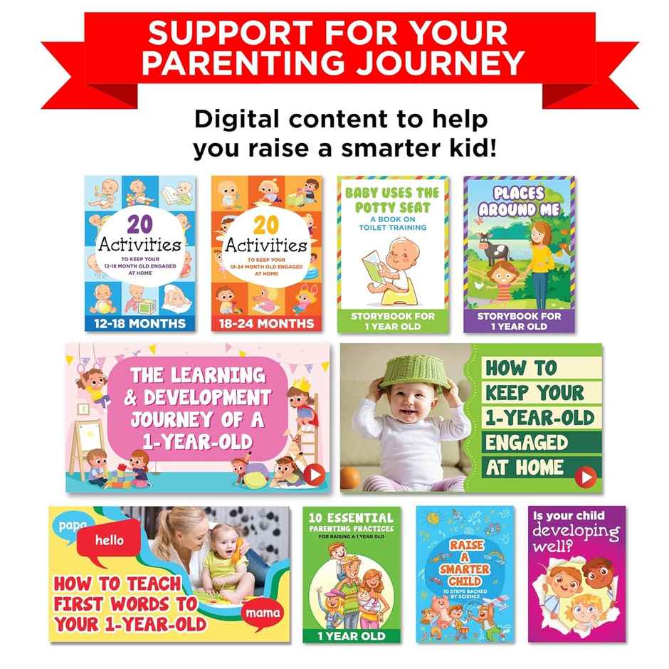 Einstein Box Featuring Disney for 1-Year-Old Boys/Girls | Board Books & Pretend Play Set