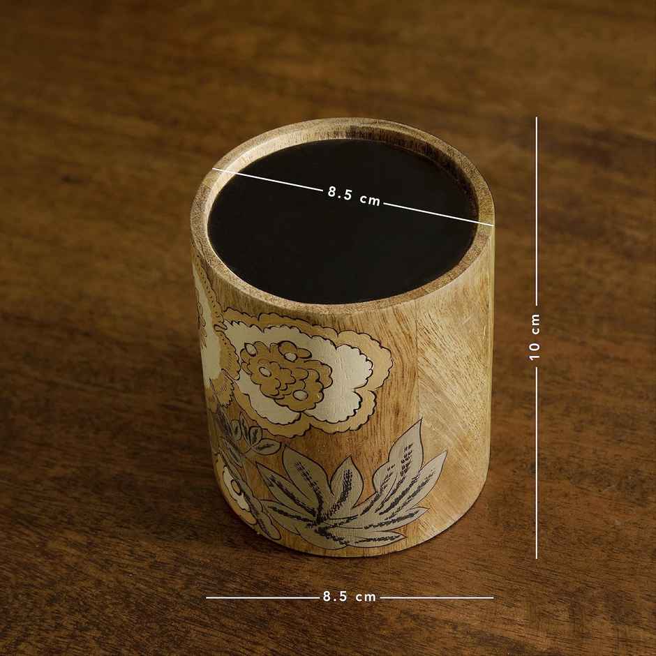 Fleur D'Or Candle Stand Small | Wood | Natural | Ellementry