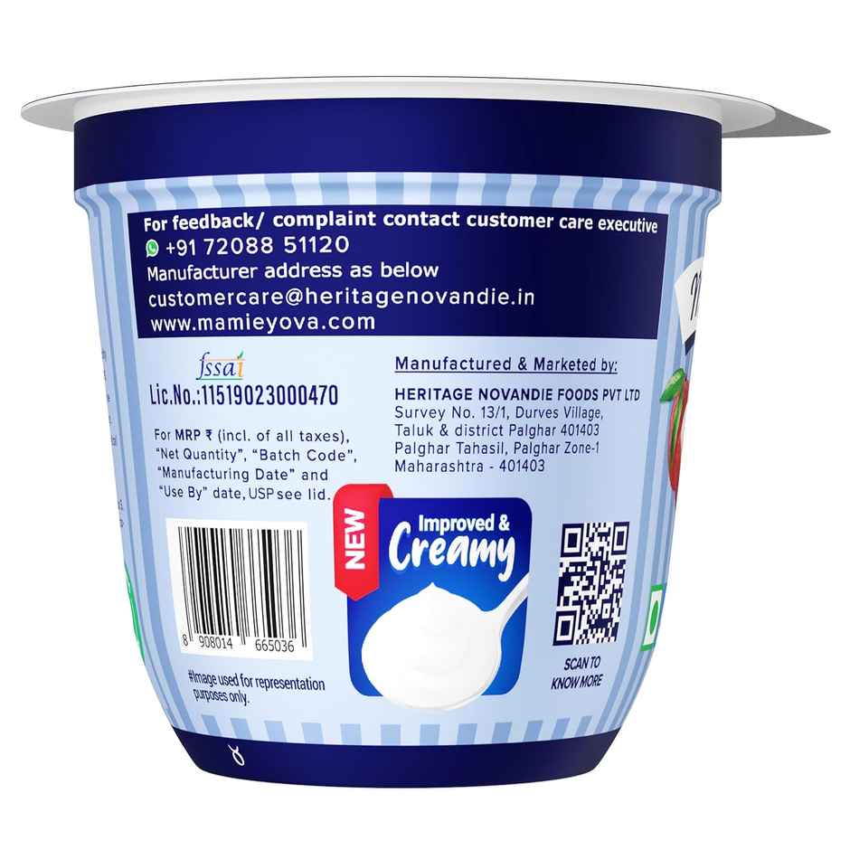 Mamie Yova Deliciously French Fruit Yogurt (Mango,Lycee, Blueberry) Combo
