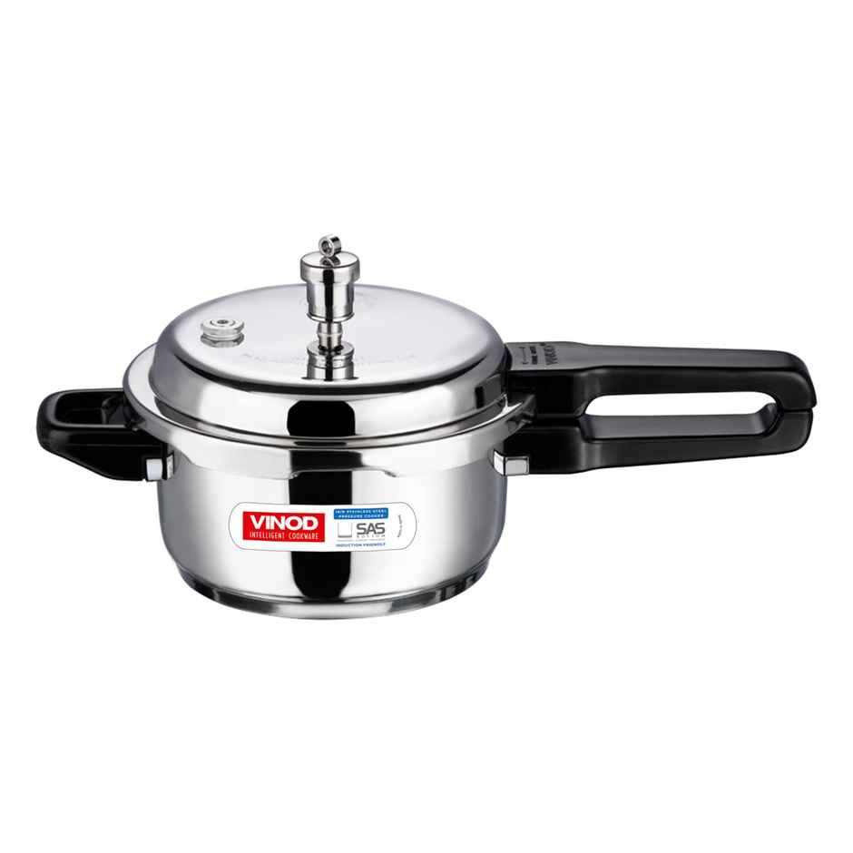 Vinod 18/8 Stainless Steel Regular Outer Lid Pressure Cooker - 2 L