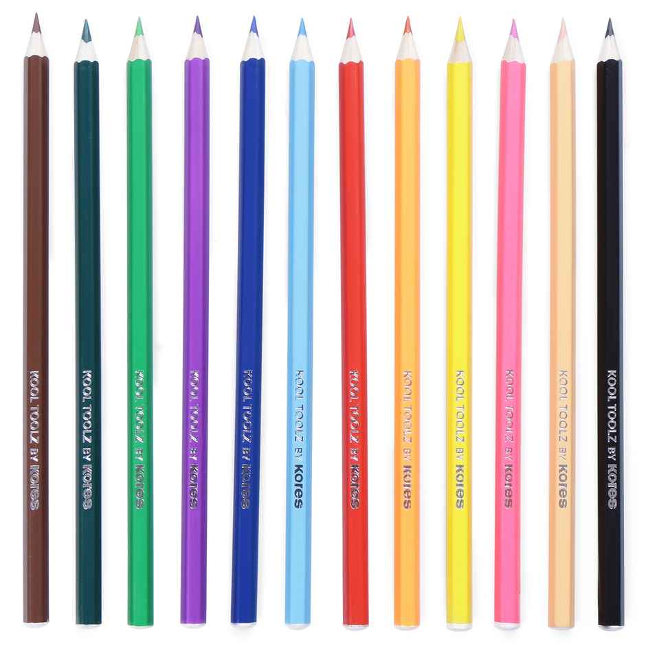 Kores 12 HS Polymer Colour Pencils | Assorted Pack
