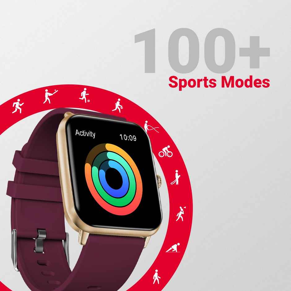 Fire-Boltt Ninja Call Pro Plus 1.83 Tft Bt Calling Smart Watch - Wine New