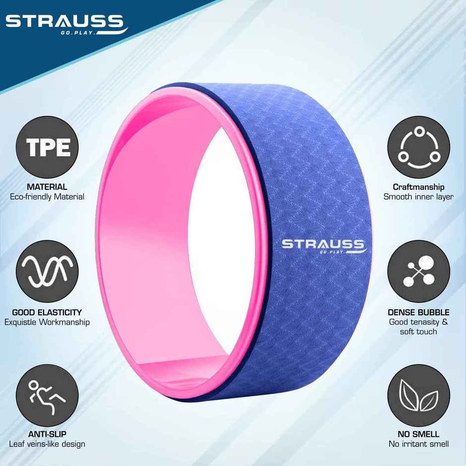 Strauss Yoga Wheel, (Blue)
