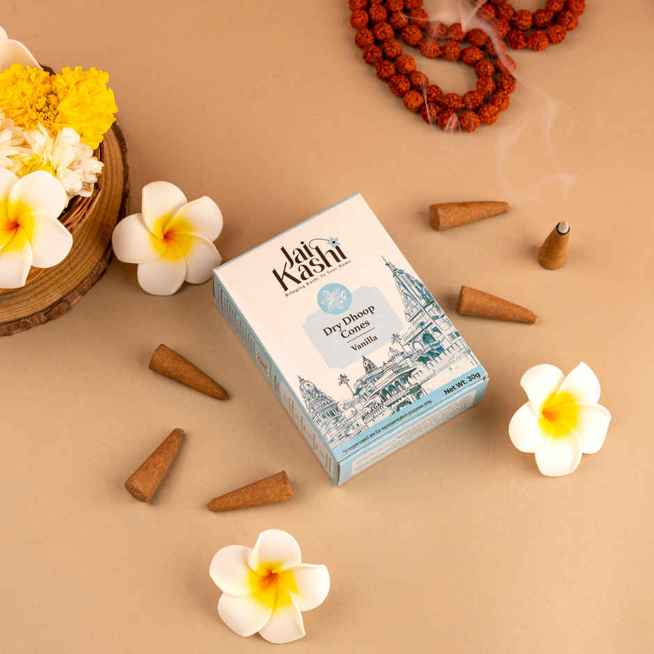 Jai Kashi Vanilla Dry Dhoop Cones