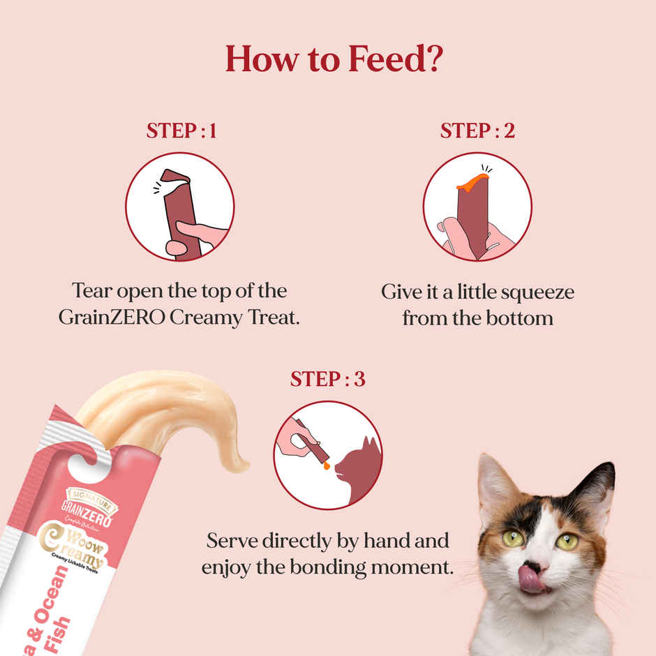 Grain Zero Creamy Lickable Cat Treat - Tuna & Ocean Fish