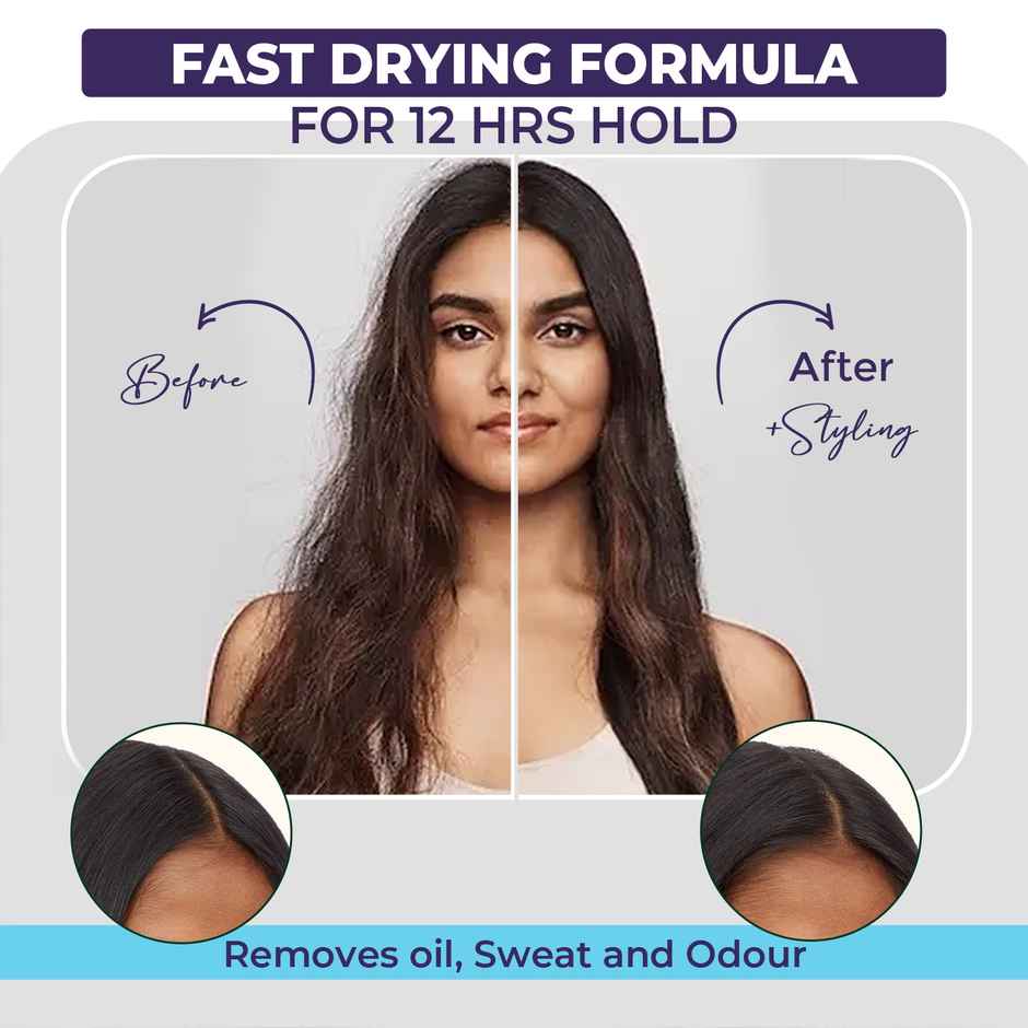 Sanfe Hair Styling Spray Fast Drying Formula, 12 Hours Hold Natural Look, Non-Sticky