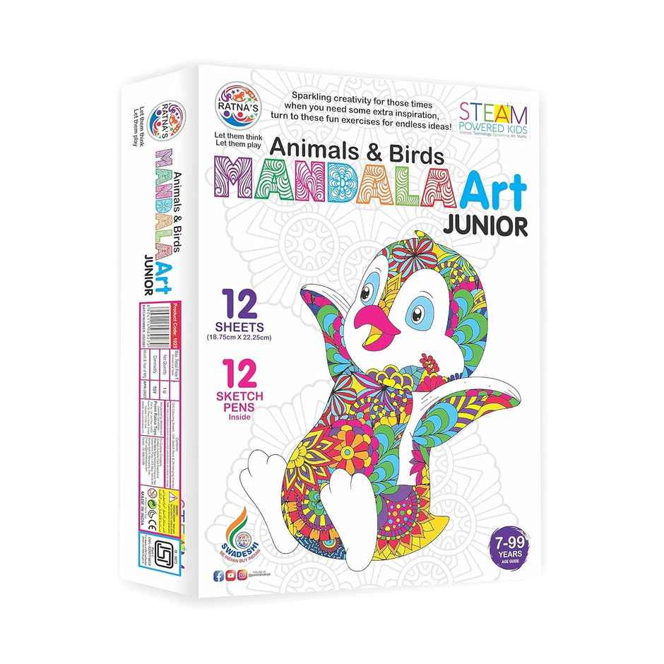 Ratna's Animals & Birds Mandala Art Jr
