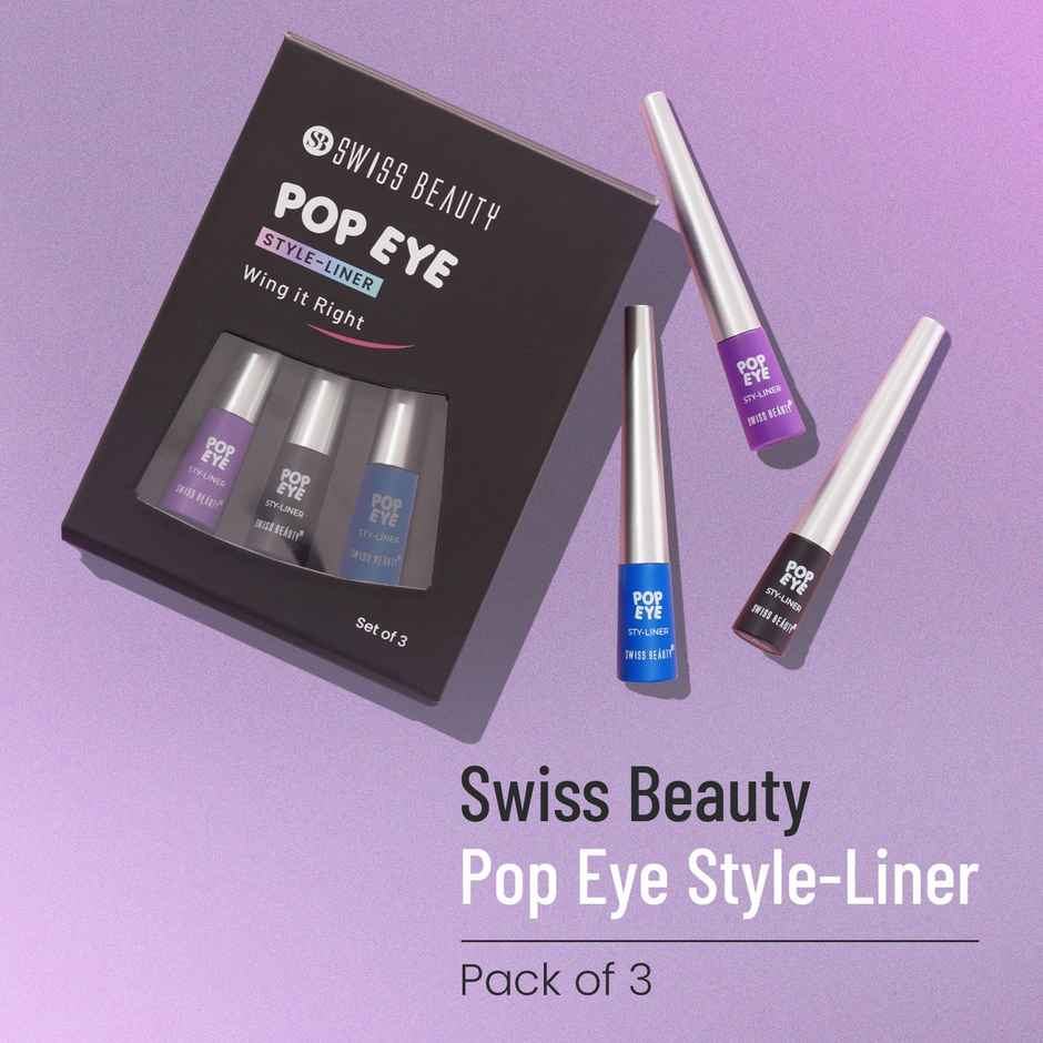 Swiss Beauty Pop Eye Style-Liner | Set Of 3 - Assorted