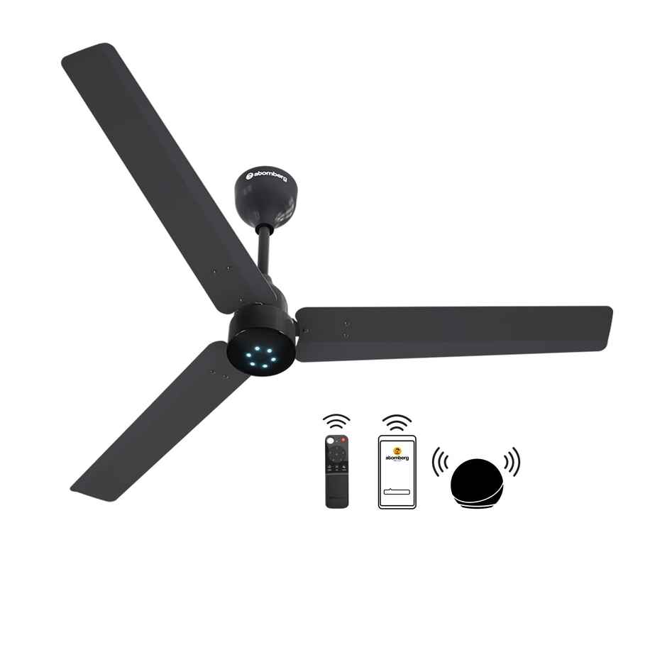 Atomberg Renesa Smart BLDC Ceiling Fan, 1200mm, with IoT & Remote, LED Indicators, Pebble Grey