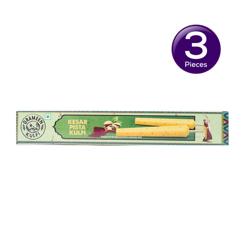 Grameen Kesar Pista Kulfi Ice Cream Stick Combo
