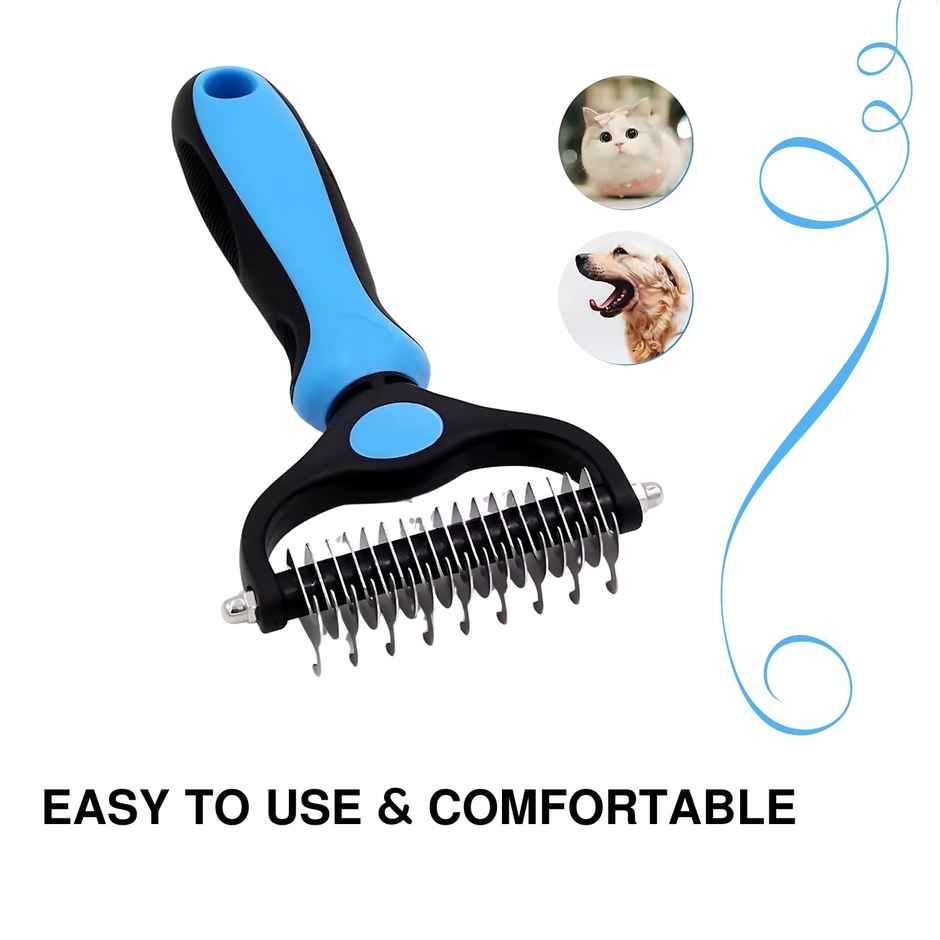 Pets Empire Dematting Brush Removes Mats & Tangles, Grooming Tool For Pets | Large