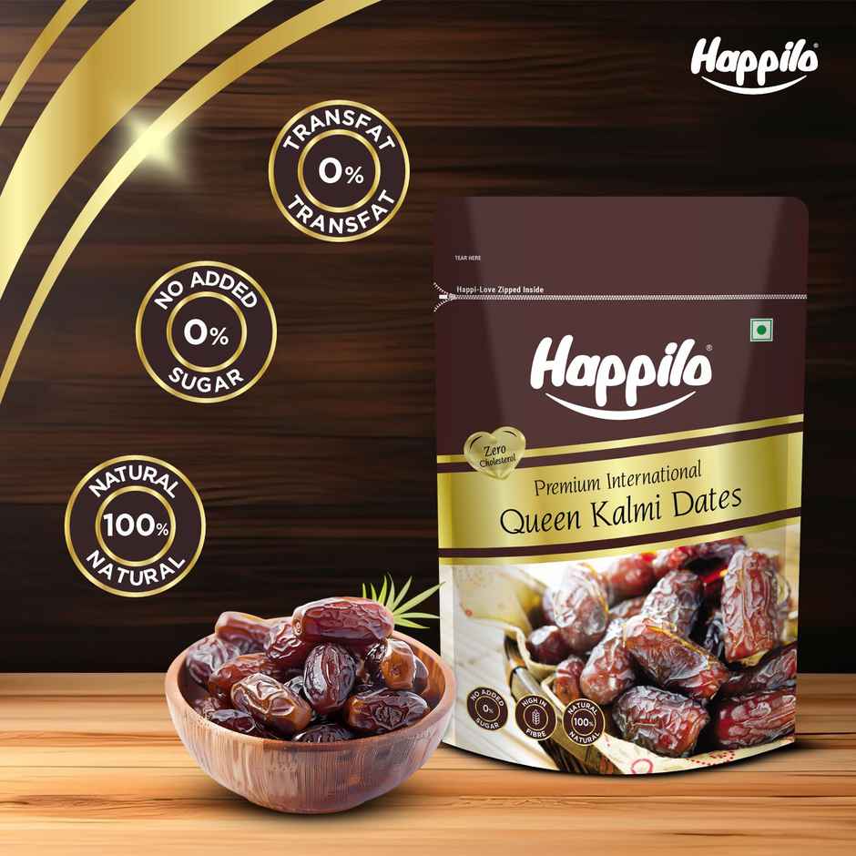 Happilo Premium Kalmi Dates | Naturally Sweet Khajur | No Added Sugar