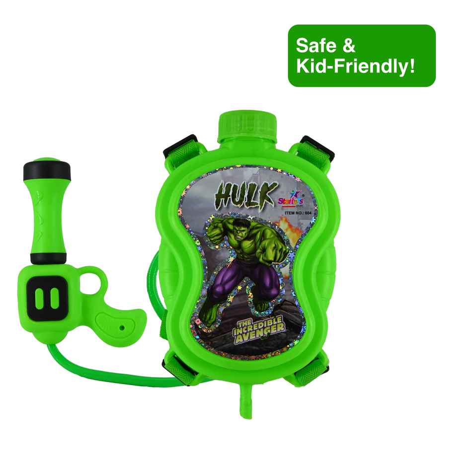 Hulk Holi Super Water Tank Pichkari | Green | Star