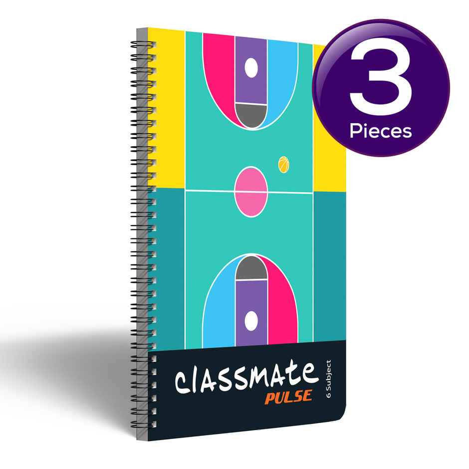Classmate PULSE Notebook - 240 X 180 mm, 300 Pages, Unruled - Assorted Combo