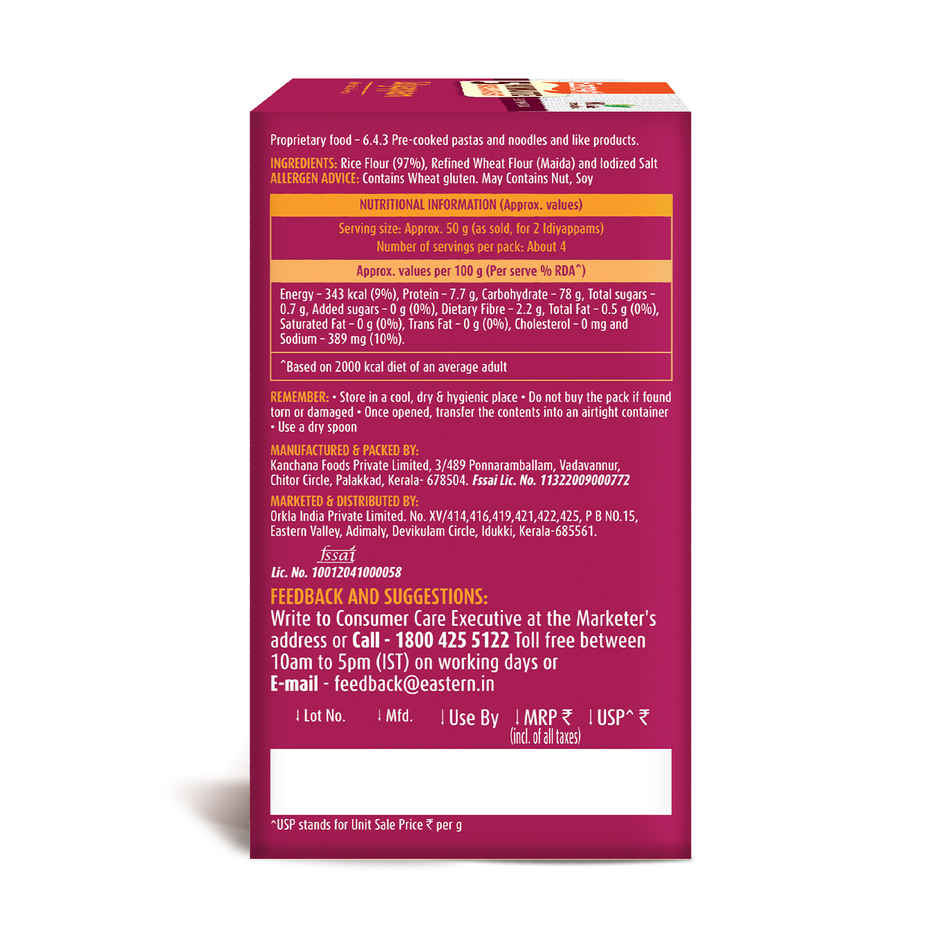 Eastern 5 Min Instant Breakfast Idiyappam Ready Mix